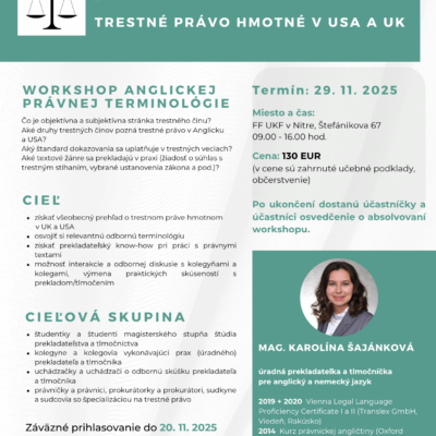 Actus reus a mens rea…“ – Trestné právo hmotné v USA a UK